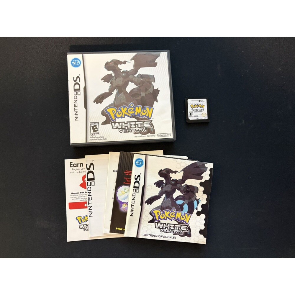 Pokemon White Version (Nintendo DS, 2011) CIB W/ Manual & Inserts Authentic